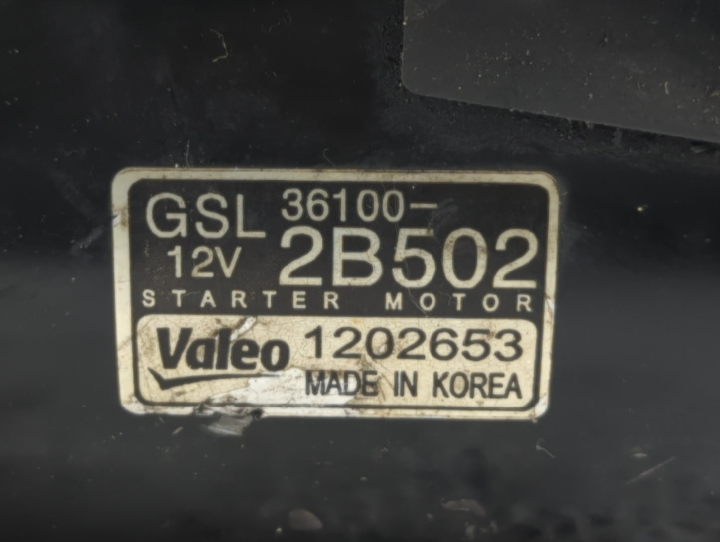 2013-2017 Hyundai Veloster Car Starter Motor Solenoid OEM P/N:36100-2B502 Fits Fits 2012 2013 2014 2015 2016 2017 OEM Used A