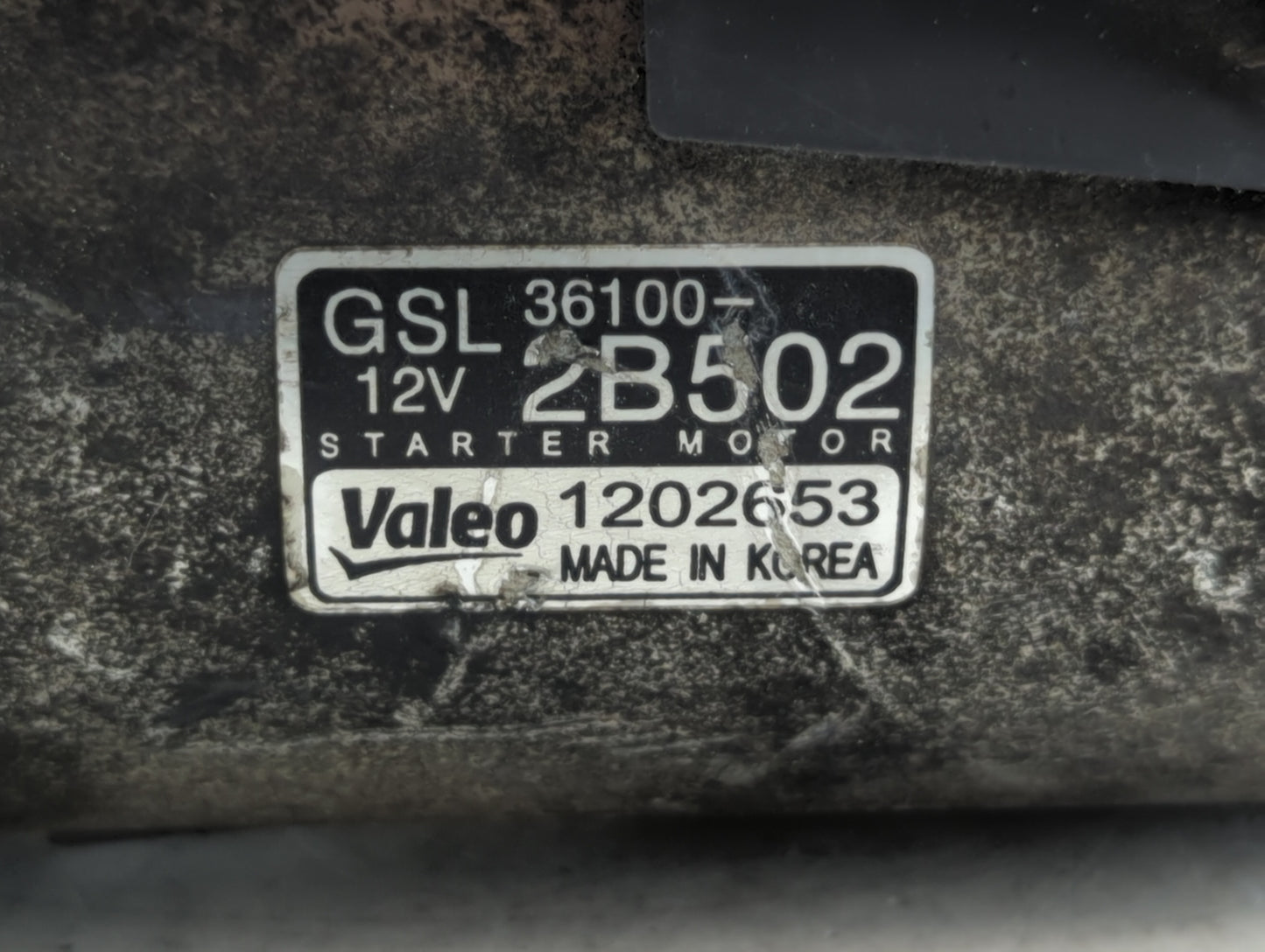 2013-2017 Hyundai Veloster Car Starter Motor Solenoid OEM P/N:36100-2B502 Fits Fits 2012 2013 2014 2015 2016 2017 OEM Used A