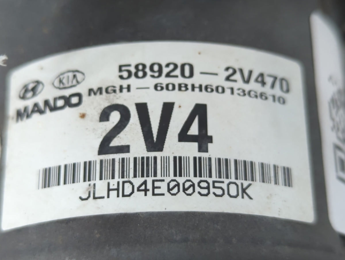 2015-2017 Hyundai Veloster Anti-Lock Brake ABS Pump Module Actuator OEM P/N:58920-2V470 Fits Fits 2015 2016 2017 OEM Used Au