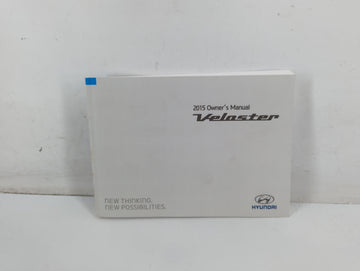 2015 Hyundai Veloster Owners Manual Book Guide P/N:F2V0-EU4DF OEM Used Auto Parts - Oemusedautoparts1.com