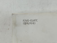 2015 Hyundai Veloster Owners Manual Book Guide P/N:F2V0-EU47C OEM Used Auto Parts - Oemusedautoparts1.com