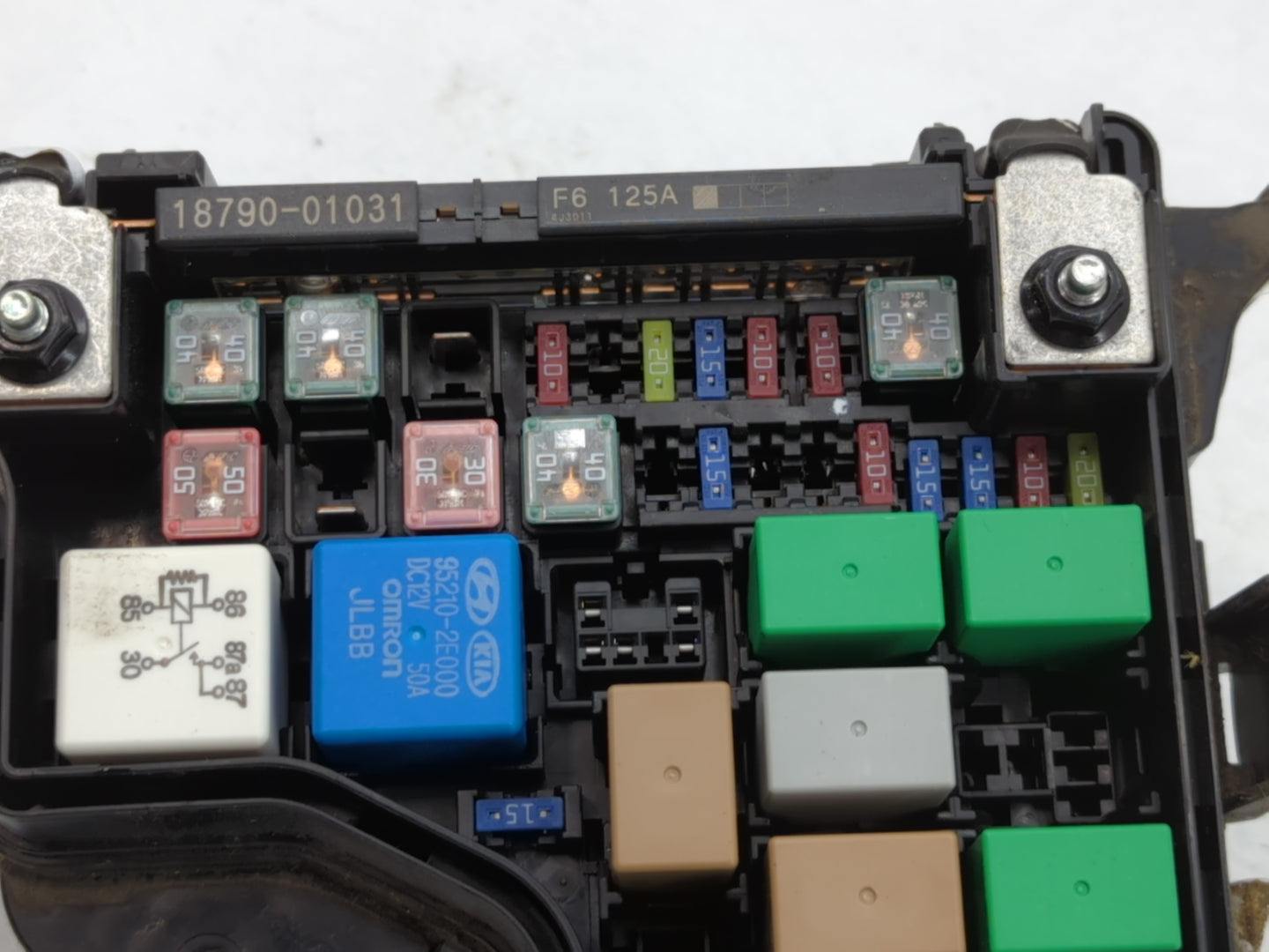 2015-2017 Hyundai Veloster Fusebox Fuse Box Panel Relay Module P/N:91207 2V138 Fits Fits 2015 2016 2017 OEM Used Auto Parts 