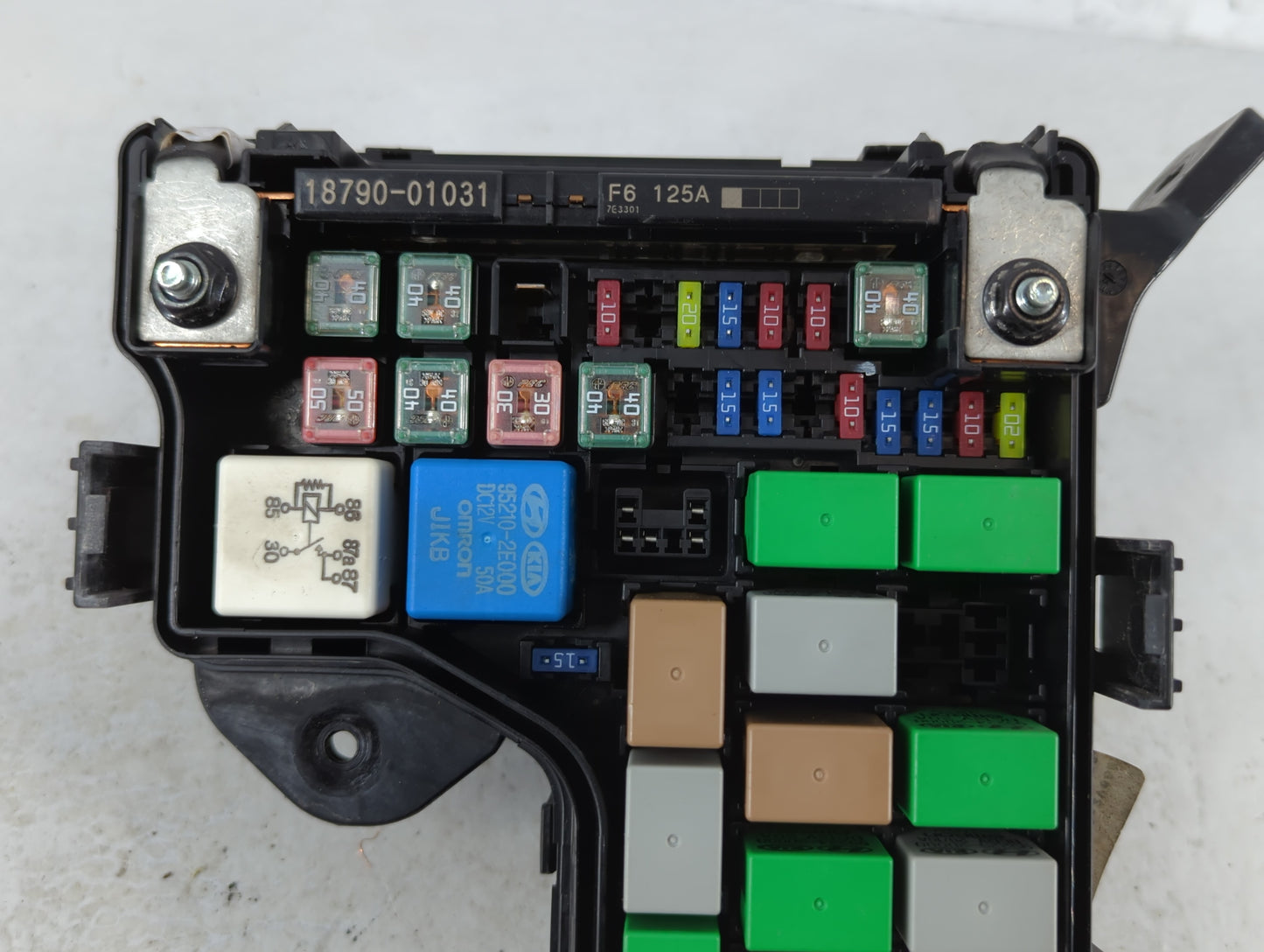 2015-2017 Hyundai Veloster Fusebox Fuse Box Panel Relay Module P/N:91236 2V058 Fits Fits 2015 2016 2017 OEM Used Auto Parts 