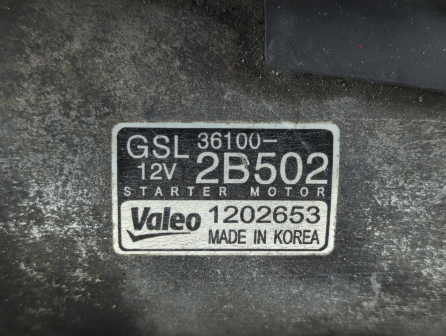 2013-2017 Hyundai Veloster Car Starter Motor Solenoid OEM P/N:36100-2B502 Fits Fits 2012 2013 2014 2015 2016 2017 OEM Used A