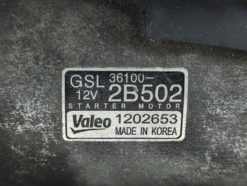 2013-2017 Hyundai Veloster Car Starter Motor Solenoid OEM P/N:36100-2B502 Fits Fits 2012 2013 2014 2015 2016 2017 OEM Used Auto Parts