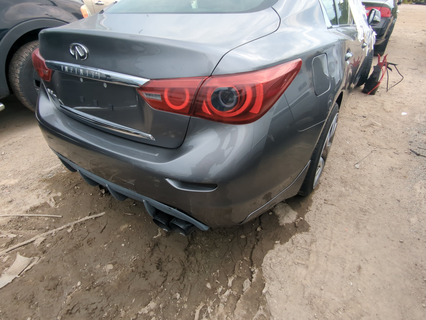2014-2017 Infiniti Q50 Rear Bumper Assembly Oem - Oemusedautoparts1.com