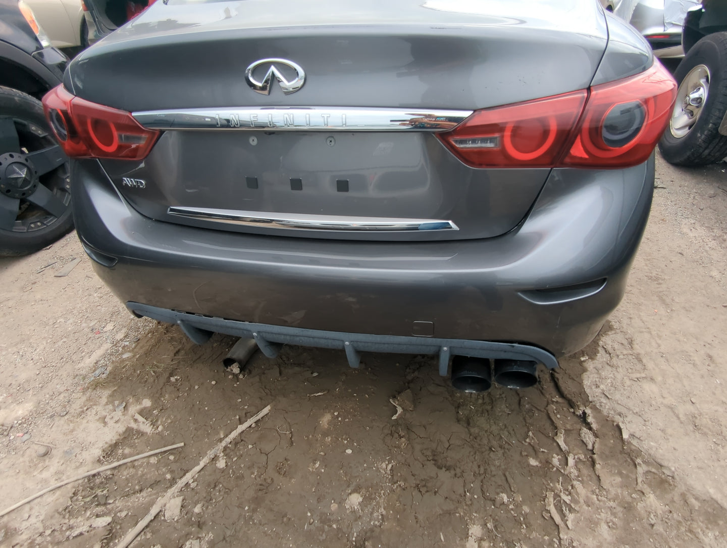 2014-2017 Infiniti Q50 Rear Bumper Assembly Oem - Oemusedautoparts1.com