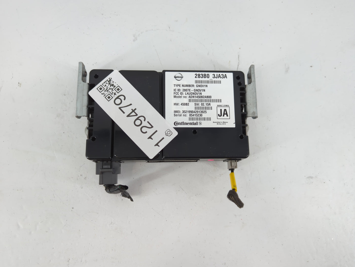 2015-2015 Infiniti Q50 Telematics Control Module 283b0 3ja3a - Oemusedautoparts1.com