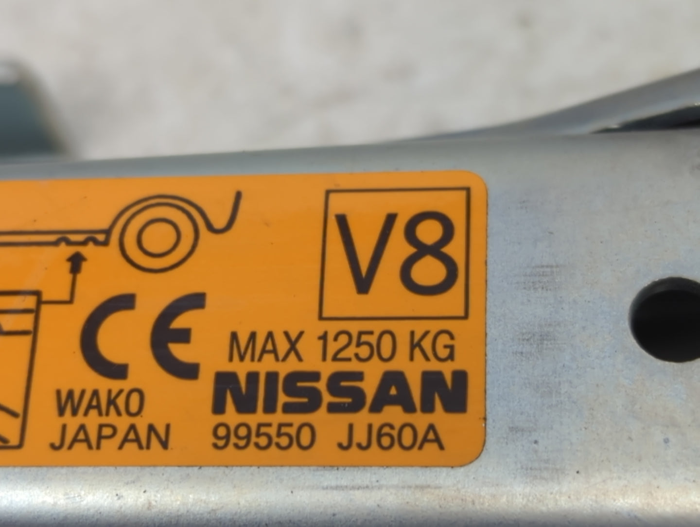 2015 Infiniti Q50 Spare Scissor Car Jack - Oemusedautoparts1.com