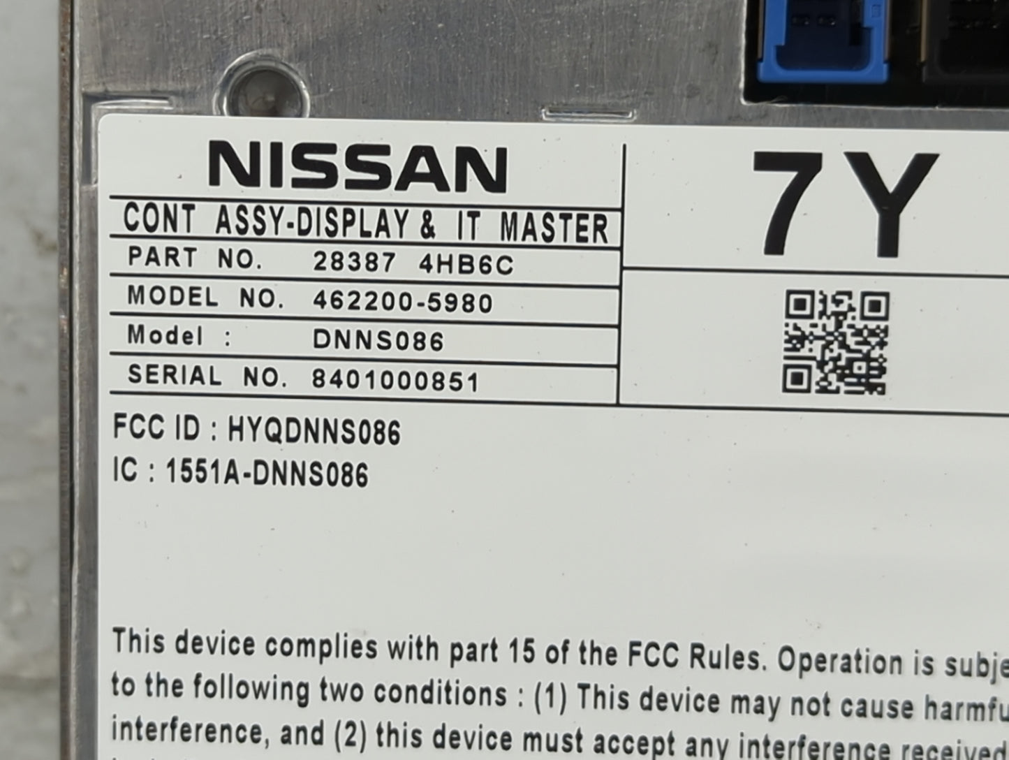 2015-2015 Infiniti Q50 Information Display Screen - Oemusedautoparts1.com