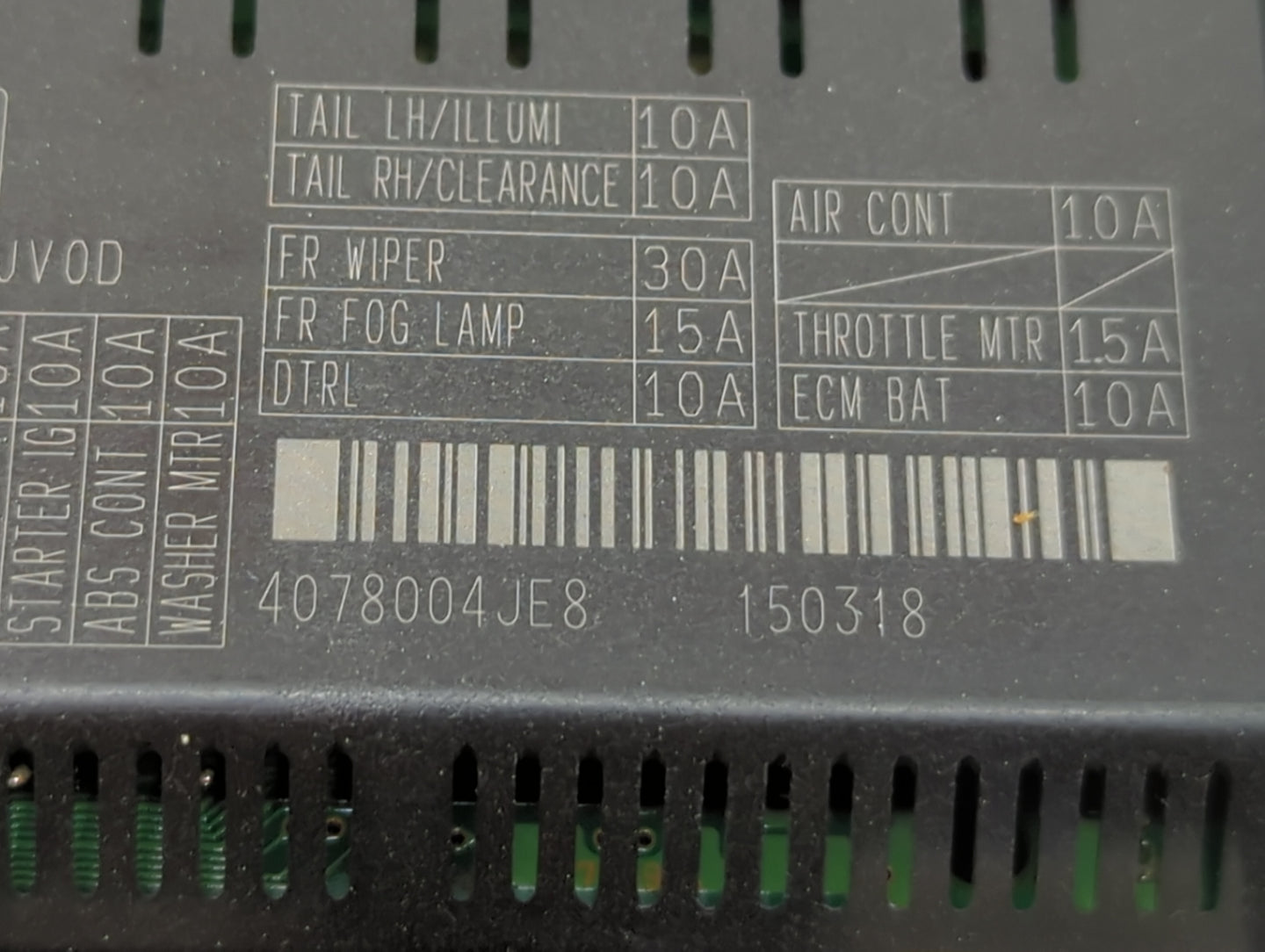 2014-2019 Infiniti Q50 Fusebox Fuse Box Panel Relay Module Fits Fits 2014 2015 2016 2017 2018 2019 2020 OEM Used Auto Parts 