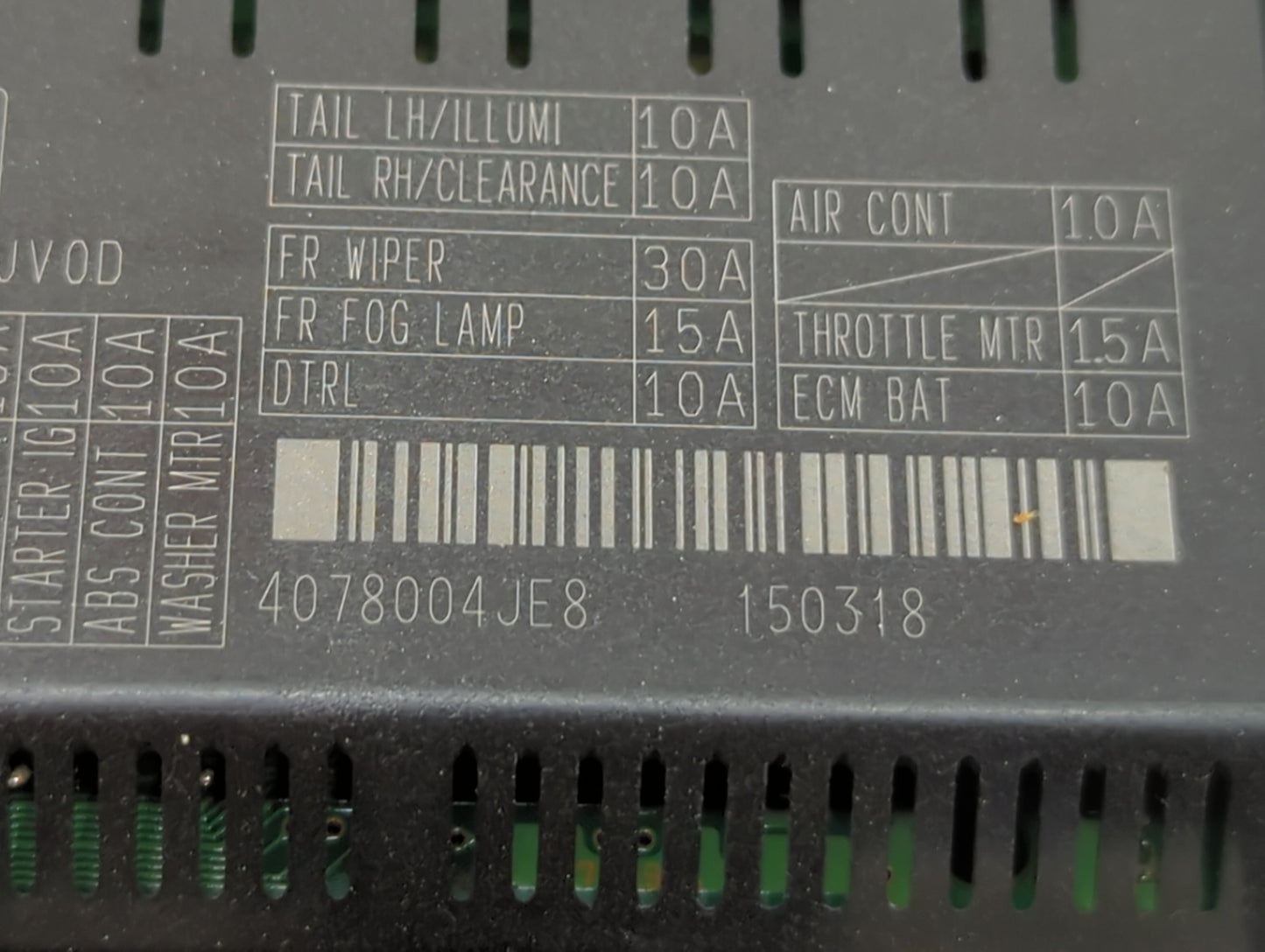 2014-2019 Infiniti Q50 Fusebox Fuse Box Panel Relay Module Fits Fits 2014 2015 2016 2017 2018 2019 2020 OEM Used Auto Parts 