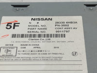 2014-2015 Infiniti Q50 Radio AM FM Cd Player Receiver Replacement P/N:28330-4HB3A Fits Fits 2014 2015 OEM Used Auto Parts - 
