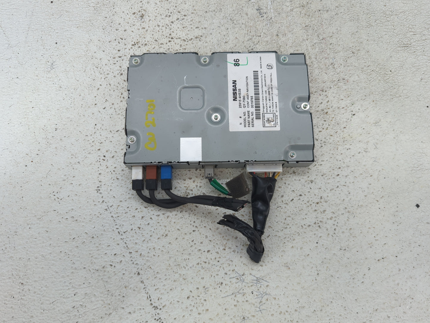 2015-2019 Infiniti Q50 Radio AM FM Cd Player Receiver Replacement P/N:25915 4HB3B Fits Fits 2015 2016 2017 2018 2019 2020 OE
