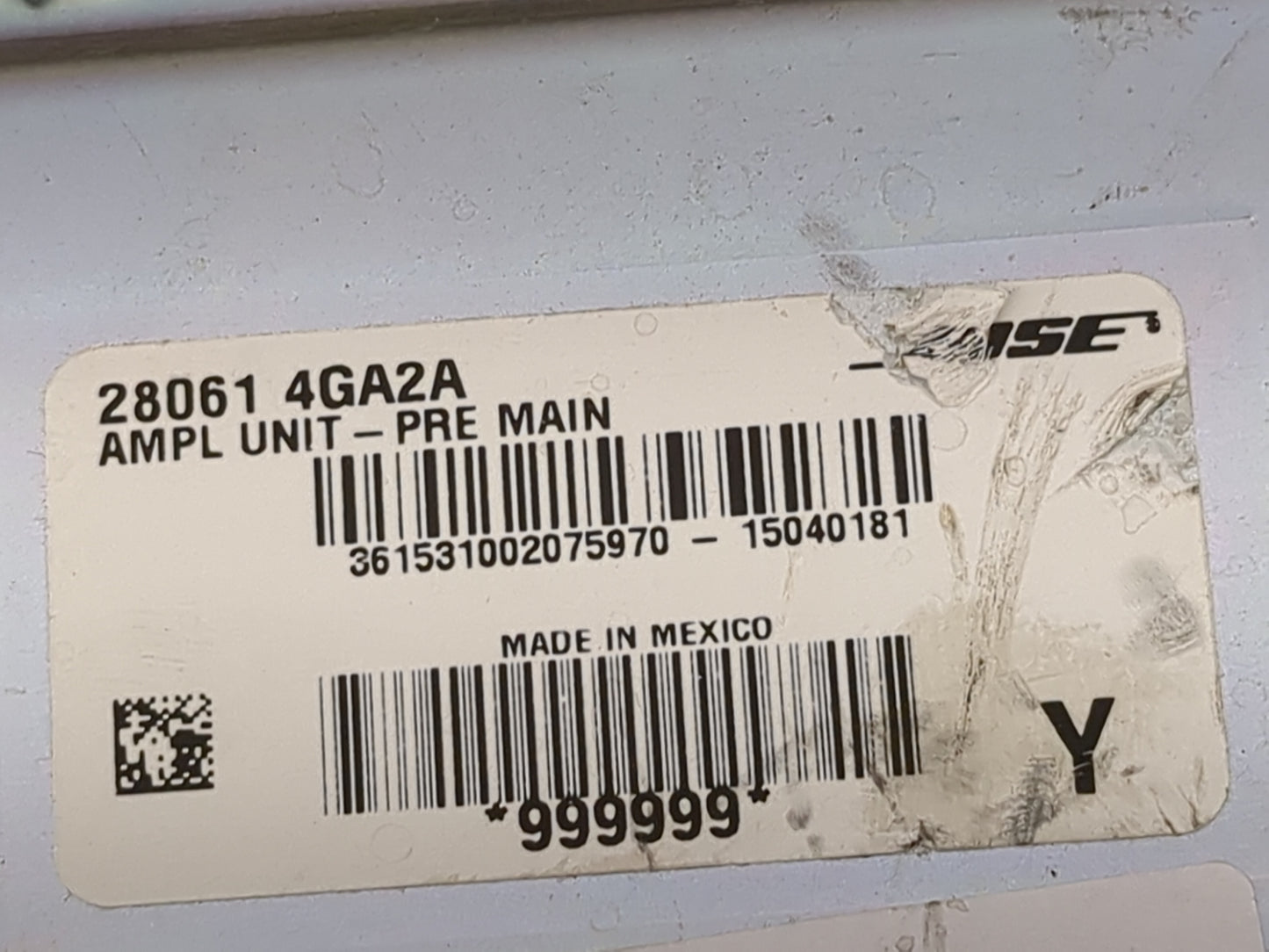 2015 Infiniti Q50 Radio Speaker Amplifier 28061 4ga2a - Oemusedautoparts1.com