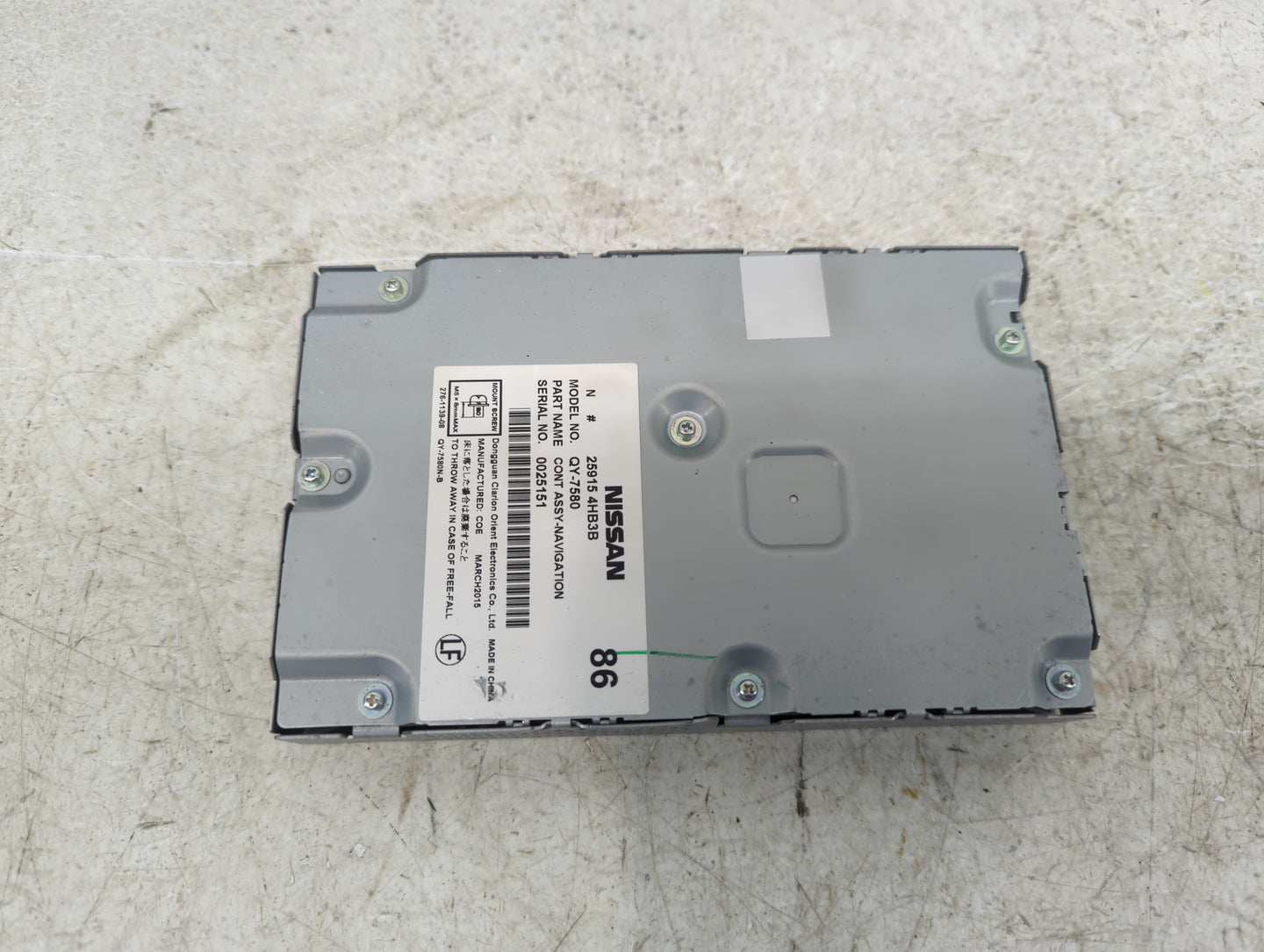 2015-2019 Infiniti Q50 Radio AM FM Cd Player Receiver Replacement P/N:25915 4HB3B Fits Fits 2015 2016 2017 2018 2019 2020 OE