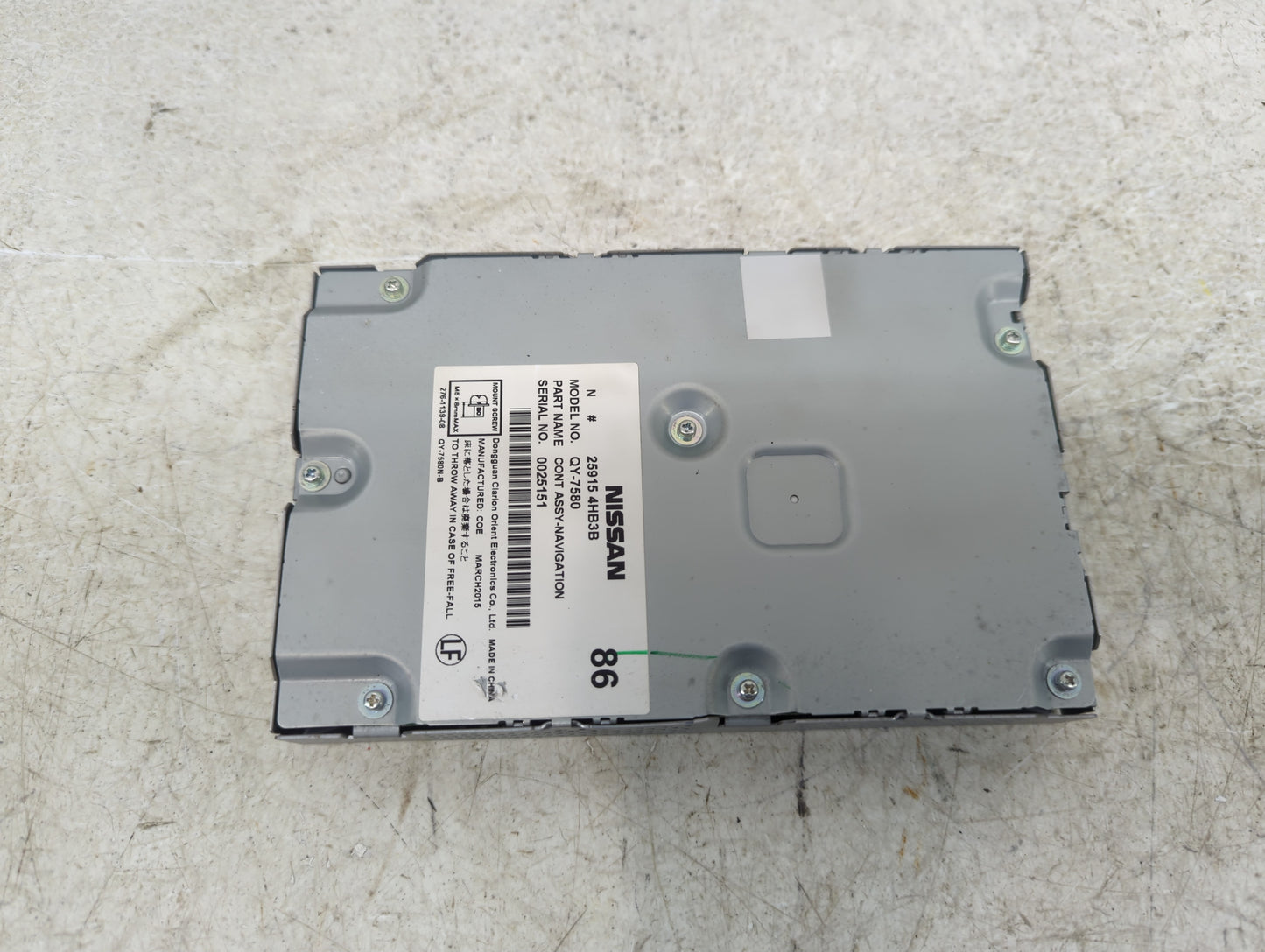 2015-2019 Infiniti Q50 Radio AM FM Cd Player Receiver Replacement P/N:25915 4HB3B Fits Fits 2015 2016 2017 2018 2019 2020 OE