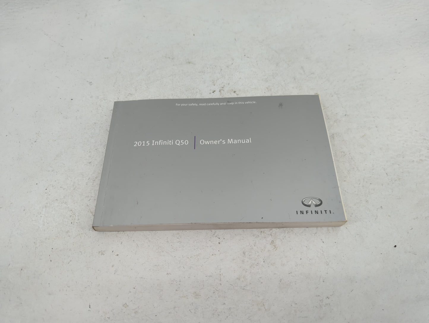 2015 Infiniti Q50 Owners Manual Book Guide OEM Used Auto Parts - Oemusedautoparts1.com