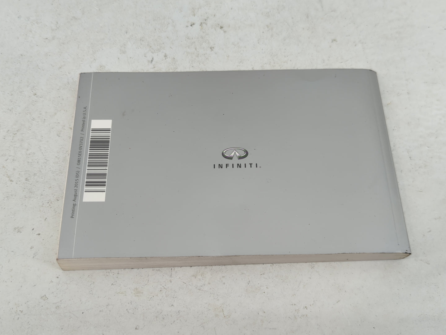 2015 Infiniti Q50 Owners Manual Book Guide OEM Used Auto Parts - Oemusedautoparts1.com
