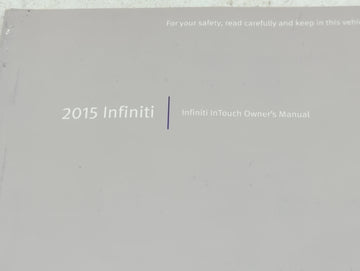 2015 Infiniti Q50 Owners Manual Book Guide OEM Used Auto Parts