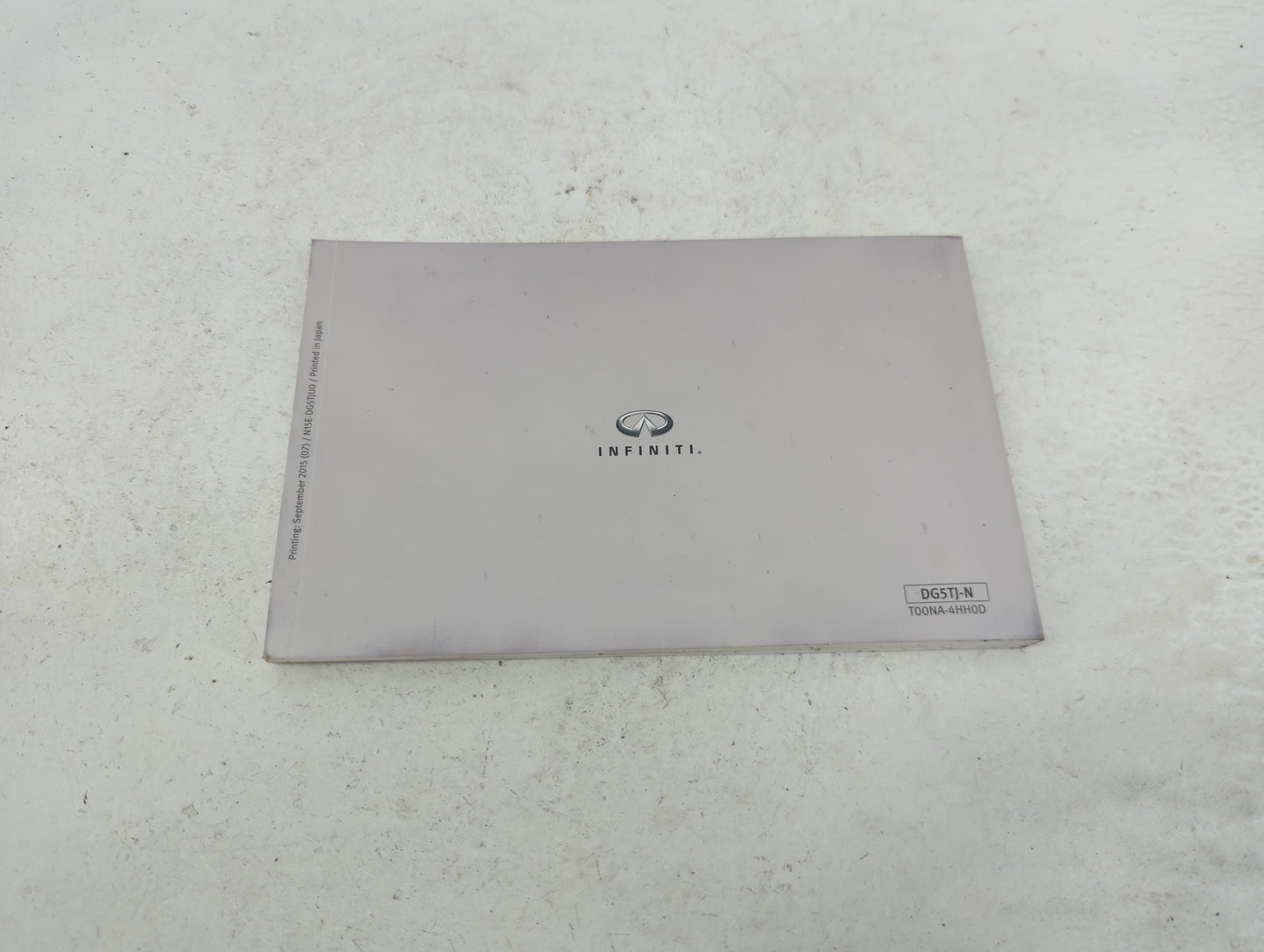 2015 Infiniti Q50 Owners Manual Book Guide OEM Used Auto Parts - Oemusedautoparts1.com