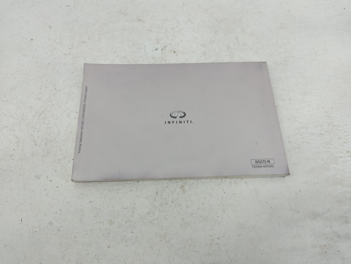 2015 Infiniti Q50 Owners Manual Book Guide OEM Used Auto Parts - Oemusedautoparts1.com