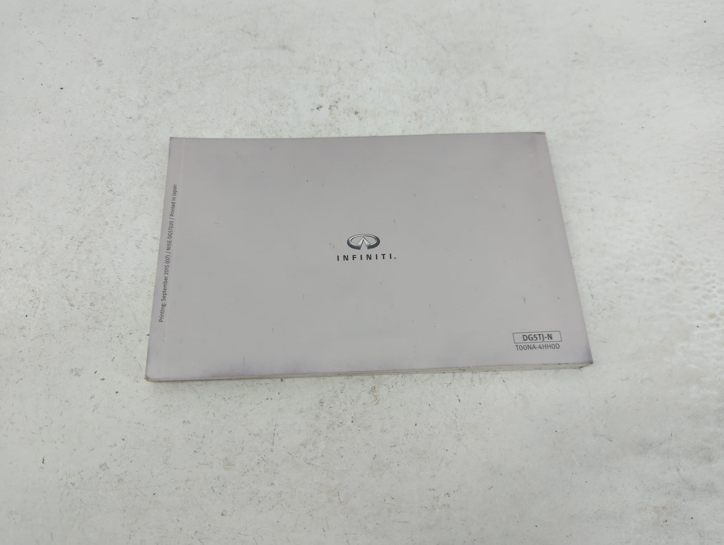2015 Infiniti Q50 Owners Manual Book Guide OEM Used Auto Parts - Oemusedautoparts1.com
