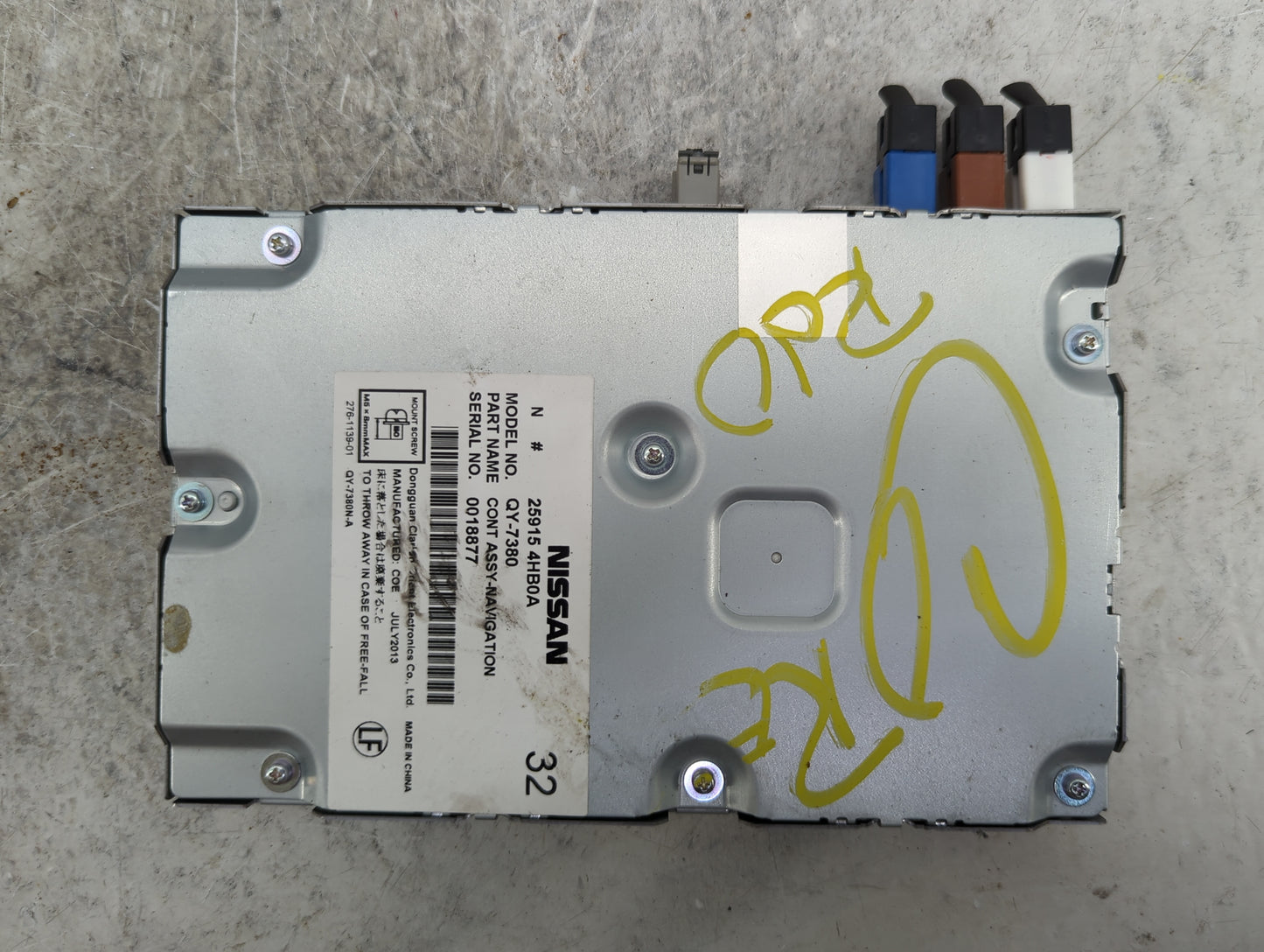 2014-2014 Infiniti Q50 Information-gps-tv Control Module - Oemusedautoparts1.com