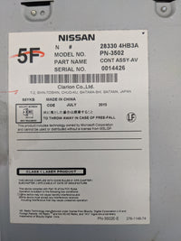 2015-2019 Infiniti Q50 Radio AM FM Cd Player Receiver Replacement P/N:28330 4HB3A PN-3502 Fits Fits 2015 2016 2017 2018 2019
