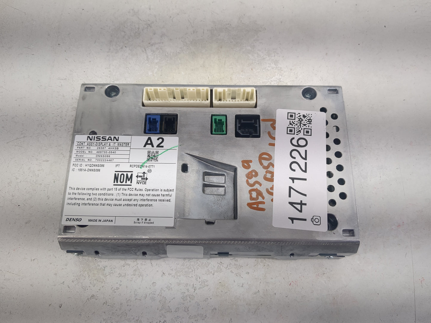 2018-2019 Infiniti Q50 Information Display Screen 1471226 - Oemusedautoparts1.com