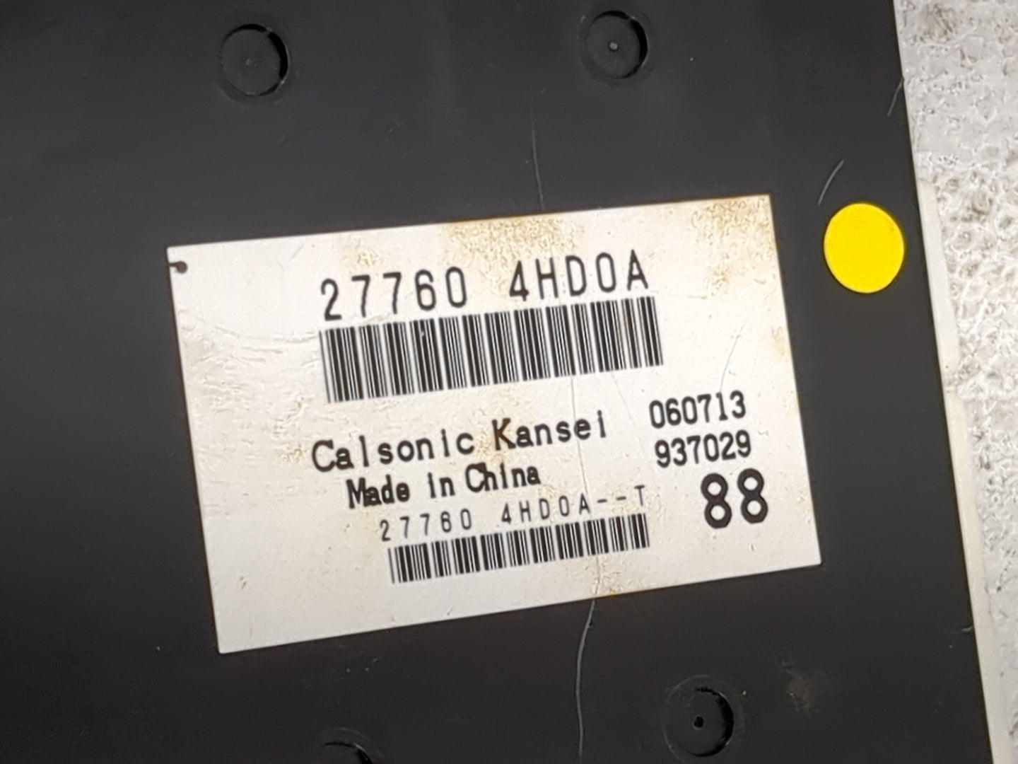 2014-2015 Infiniti Q50 Temperature Control Module 27760 4hd0a|277604hd0a - Oemusedautoparts1.com