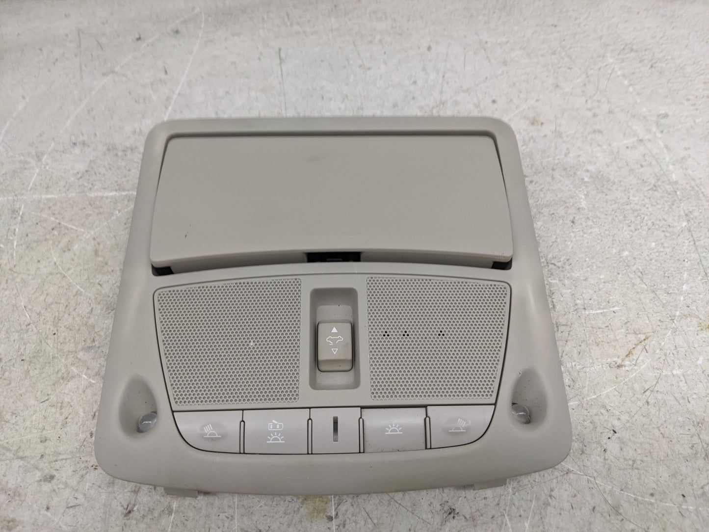 2015 Infiniti Q50 Overhead Roof Console Tan - Oemusedautoparts1.com