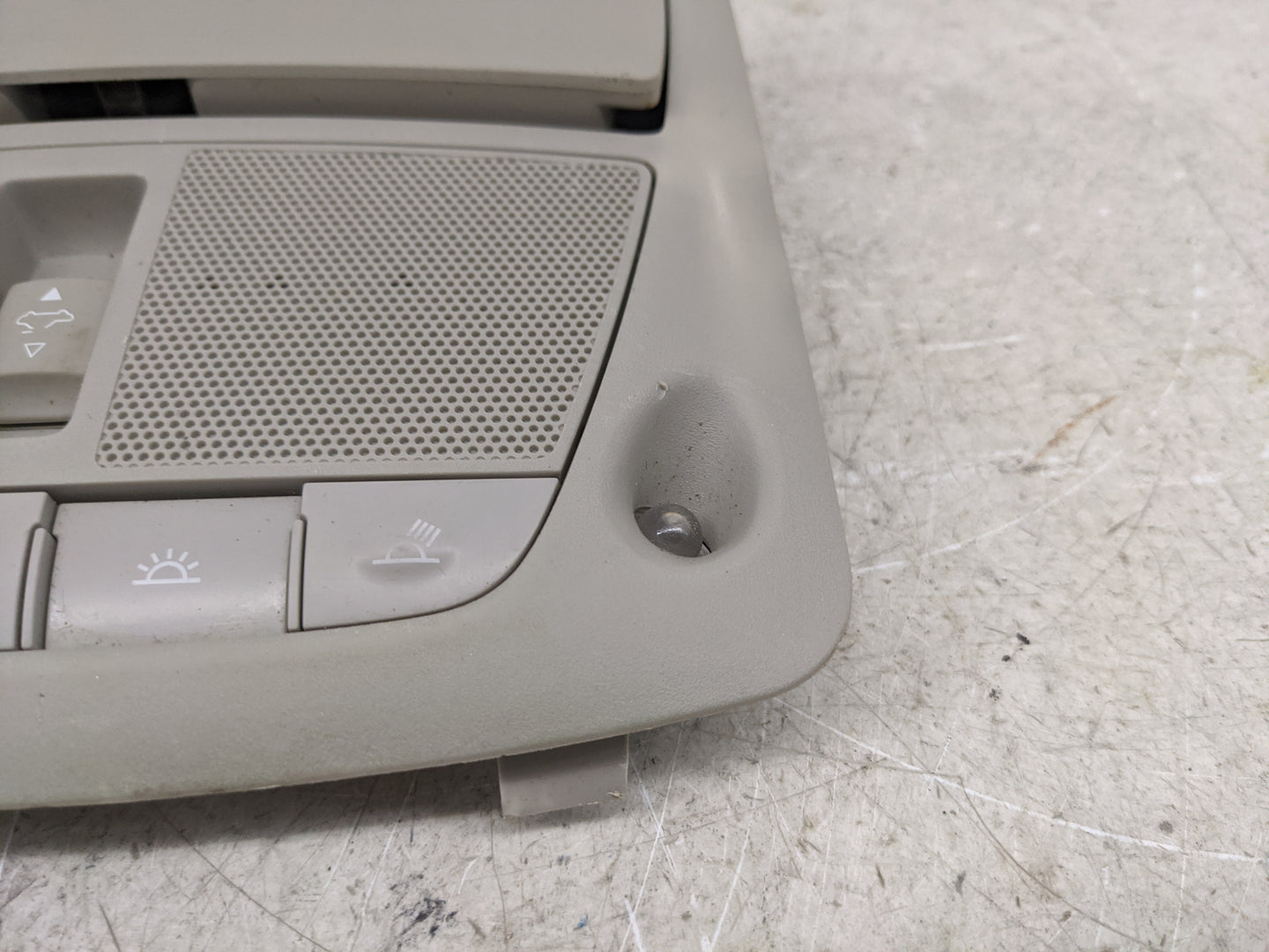 2015 Infiniti Q50 Overhead Roof Console Tan - Oemusedautoparts1.com