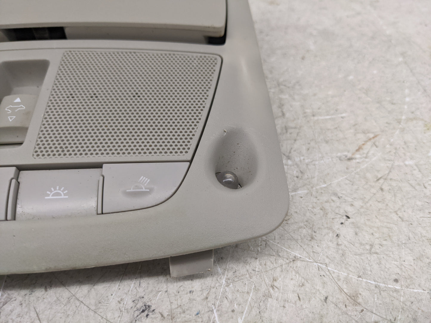 2015 Infiniti Q50 Overhead Roof Console Tan - Oemusedautoparts1.com