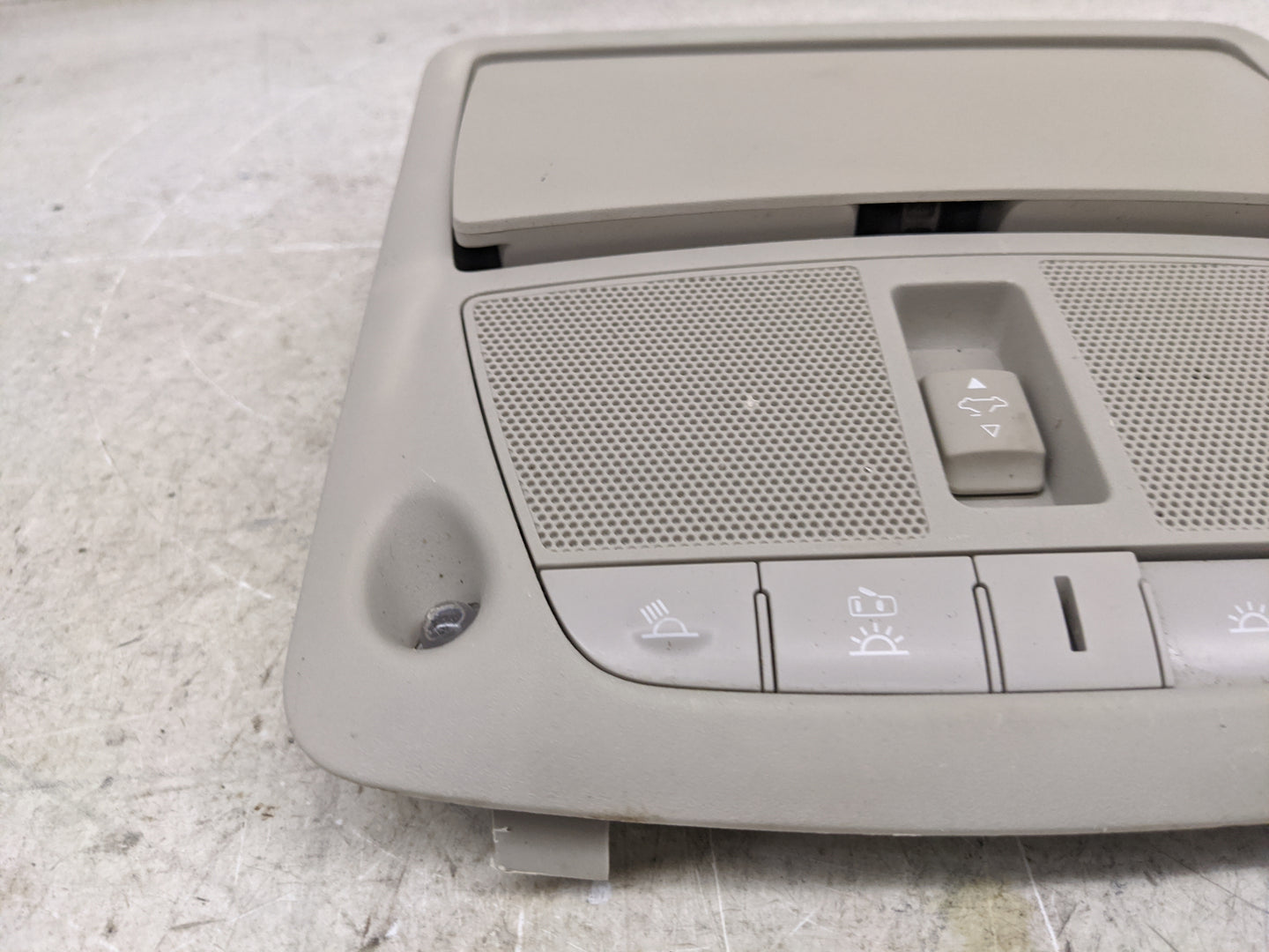 2015 Infiniti Q50 Overhead Roof Console Tan - Oemusedautoparts1.com