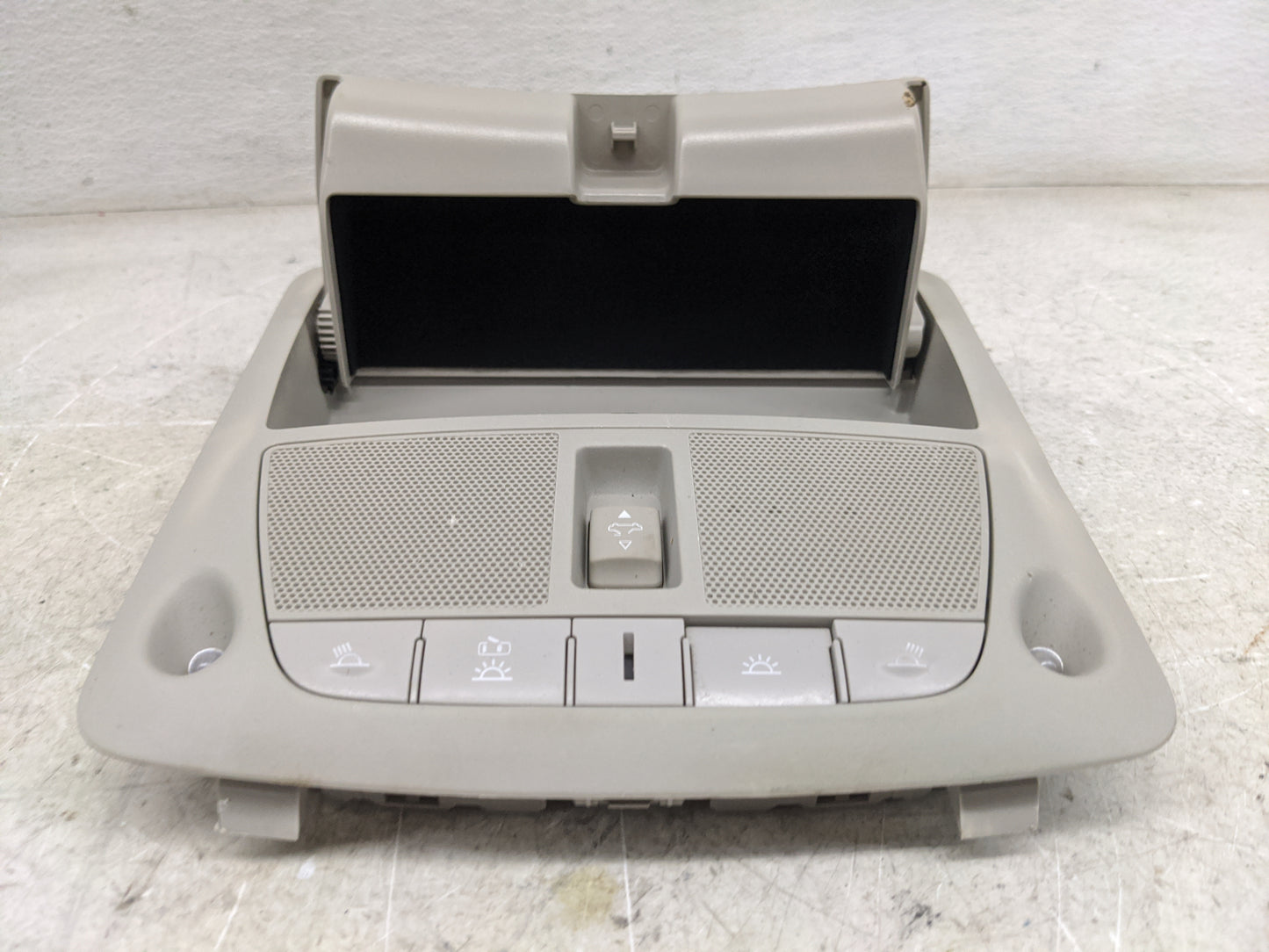 2015 Infiniti Q50 Overhead Roof Console Tan - Oemusedautoparts1.com