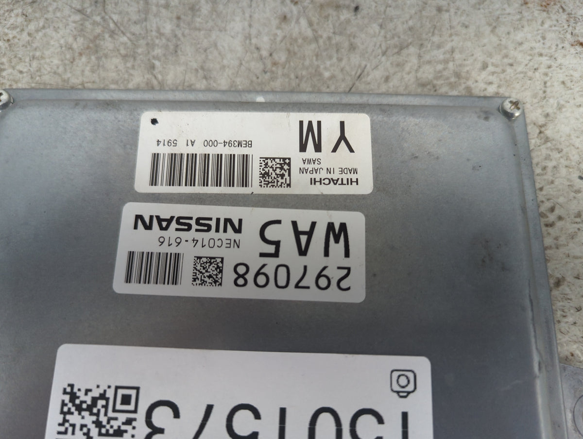 2014-2015 Infiniti Q50 PCM Engine Control Computer ECU ECM PCU OEM P/N:BEM394-000 A1 NEC014-616 Fits Fits 2014 2015 OEM Used