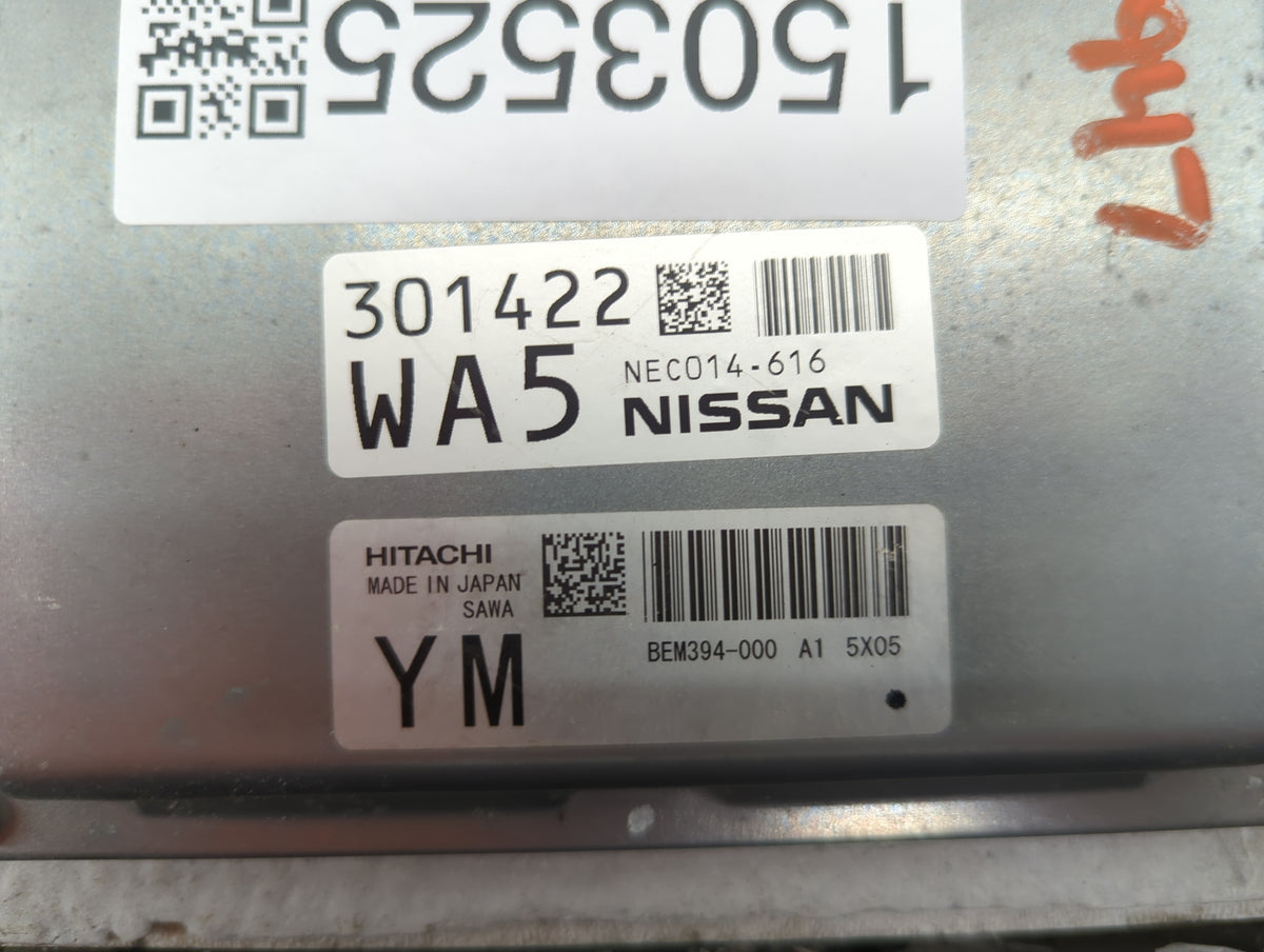 2014-2015 Infiniti Q50 PCM Engine Control Computer ECU ECM PCU OEM P/N:BEM394-000 A1 NEC014-616 Fits Fits 2014 2015 OEM Used