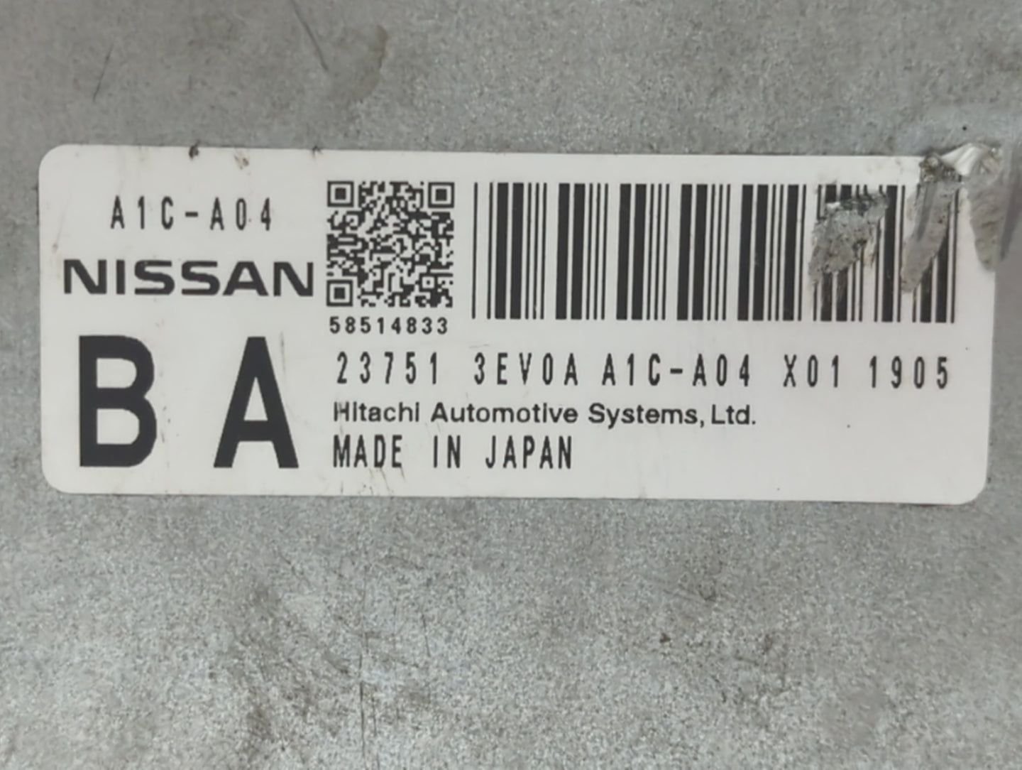 2015 Infiniti Q50 PCM Engine Control Computer ECU ECM PCU OEM P/N:23751 3EV0A Fits Fits 2012 2013 2014 2016 2017 OEM Used Au
