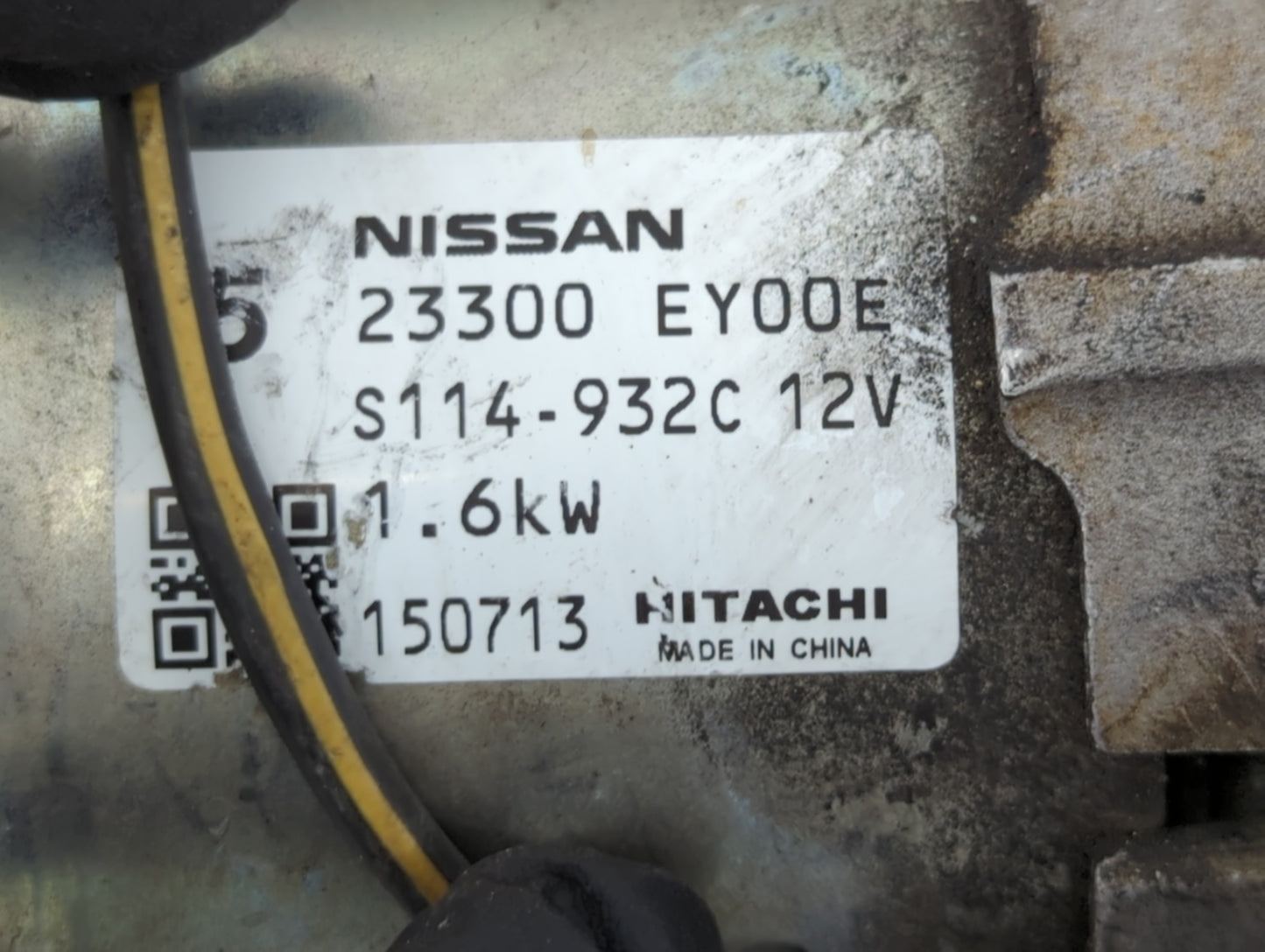 2014-2020 Infiniti Q50 Car Starter Motor Solenoid OEM P/N:S114-932C 12V 23300 EY00E Fits OEM Used Auto Parts - Oemusedautopa