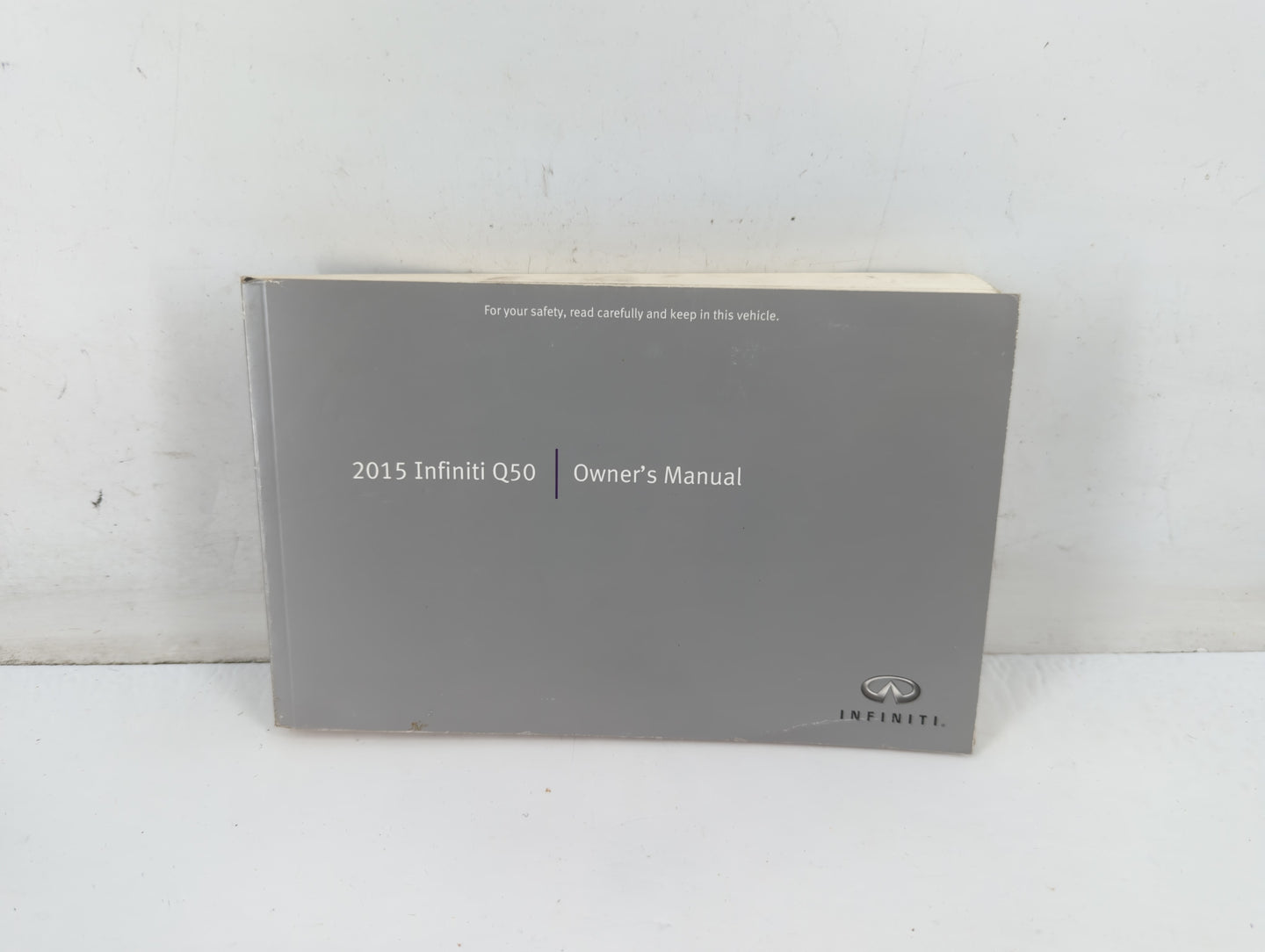 2015 Infiniti Q50 Owners Manual Book Guide P/N:0M15E0 0V37U1 OEM Used Auto Parts - Oemusedautoparts1.com