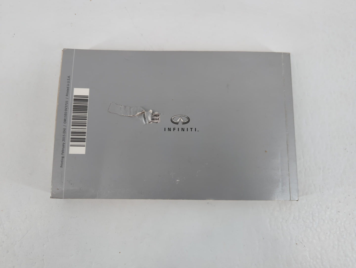 2015 Infiniti Q50 Owners Manual Book Guide P/N:0M15E0 0V37U1 OEM Used Auto Parts - Oemusedautoparts1.com