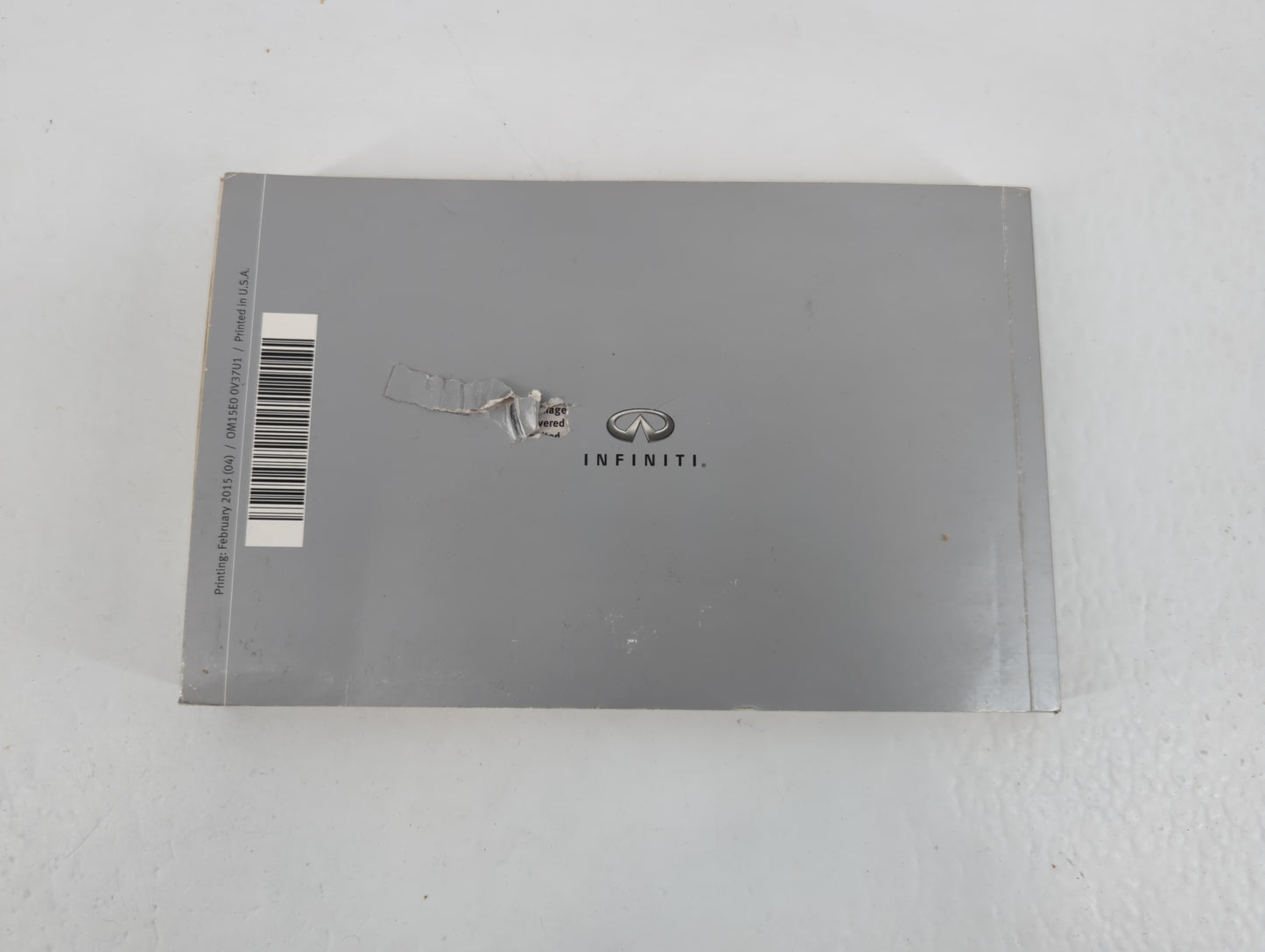 2015 Infiniti Q50 Owners Manual Book Guide P/N:0M15E0 0V37U1 OEM Used Auto Parts - Oemusedautoparts1.com
