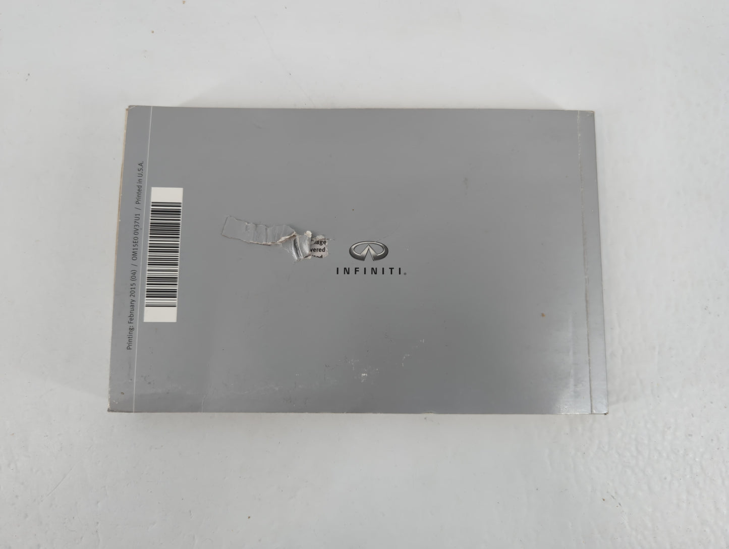 2015 Infiniti Q50 Owners Manual Book Guide P/N:0M15E0 0V37U1 OEM Used Auto Parts - Oemusedautoparts1.com