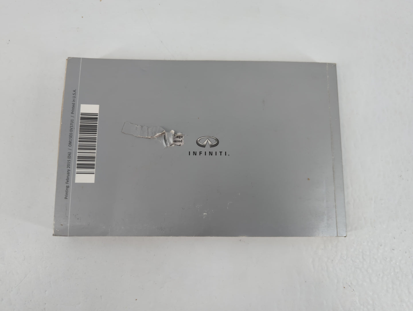 2015 Infiniti Q50 Owners Manual Book Guide P/N:0M15E0 0V37U1 OEM Used Auto Parts - Oemusedautoparts1.com