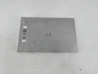 2015 Infiniti Q50 Owners Manual Book Guide P/N:OM15E0 0V37U0 OEM Used Auto Parts - Oemusedautoparts1.com