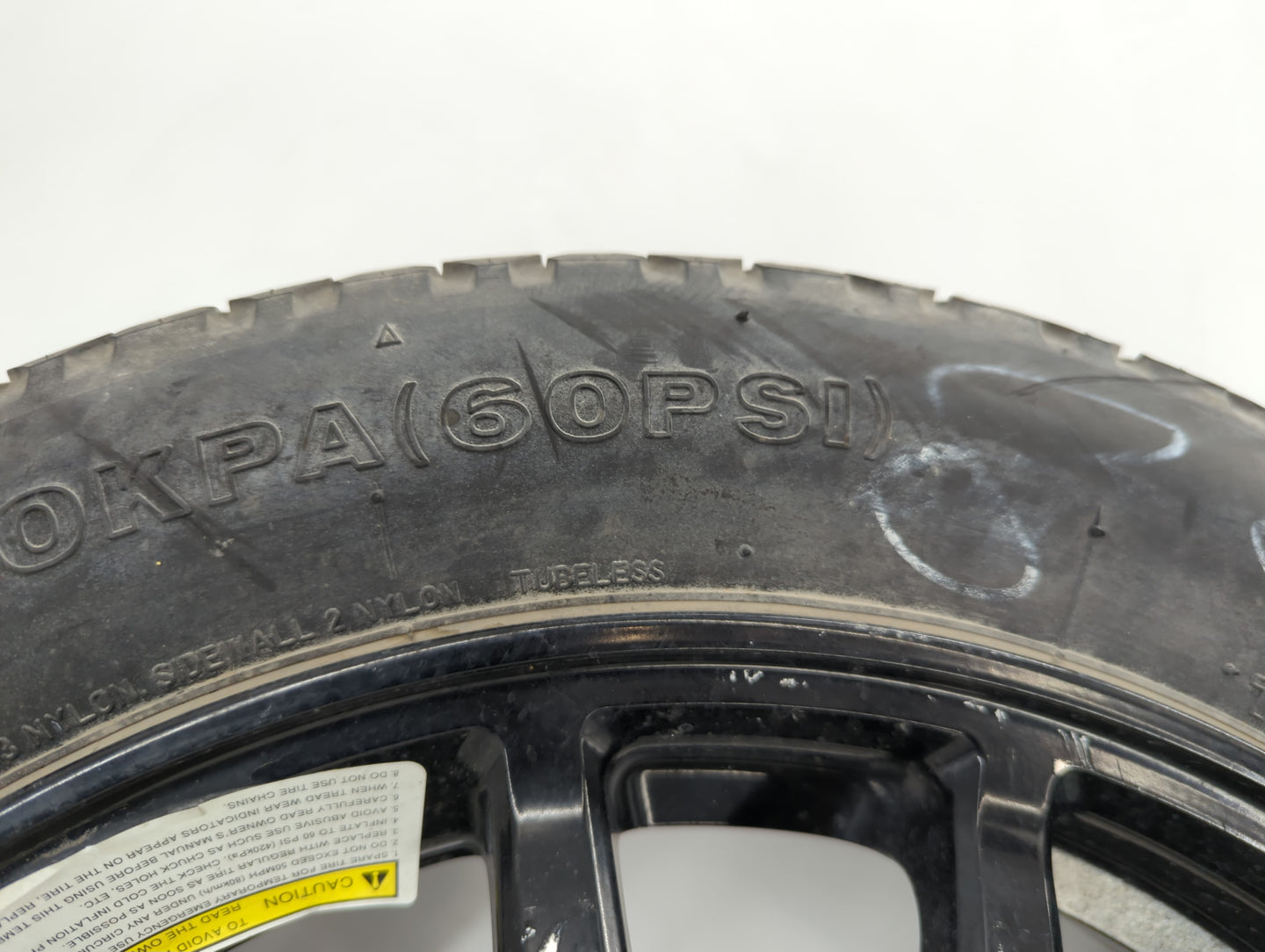 2014-2015 Infiniti Q60 Spare Donut Tire Wheel Rim Oem - Oemusedautoparts1.com