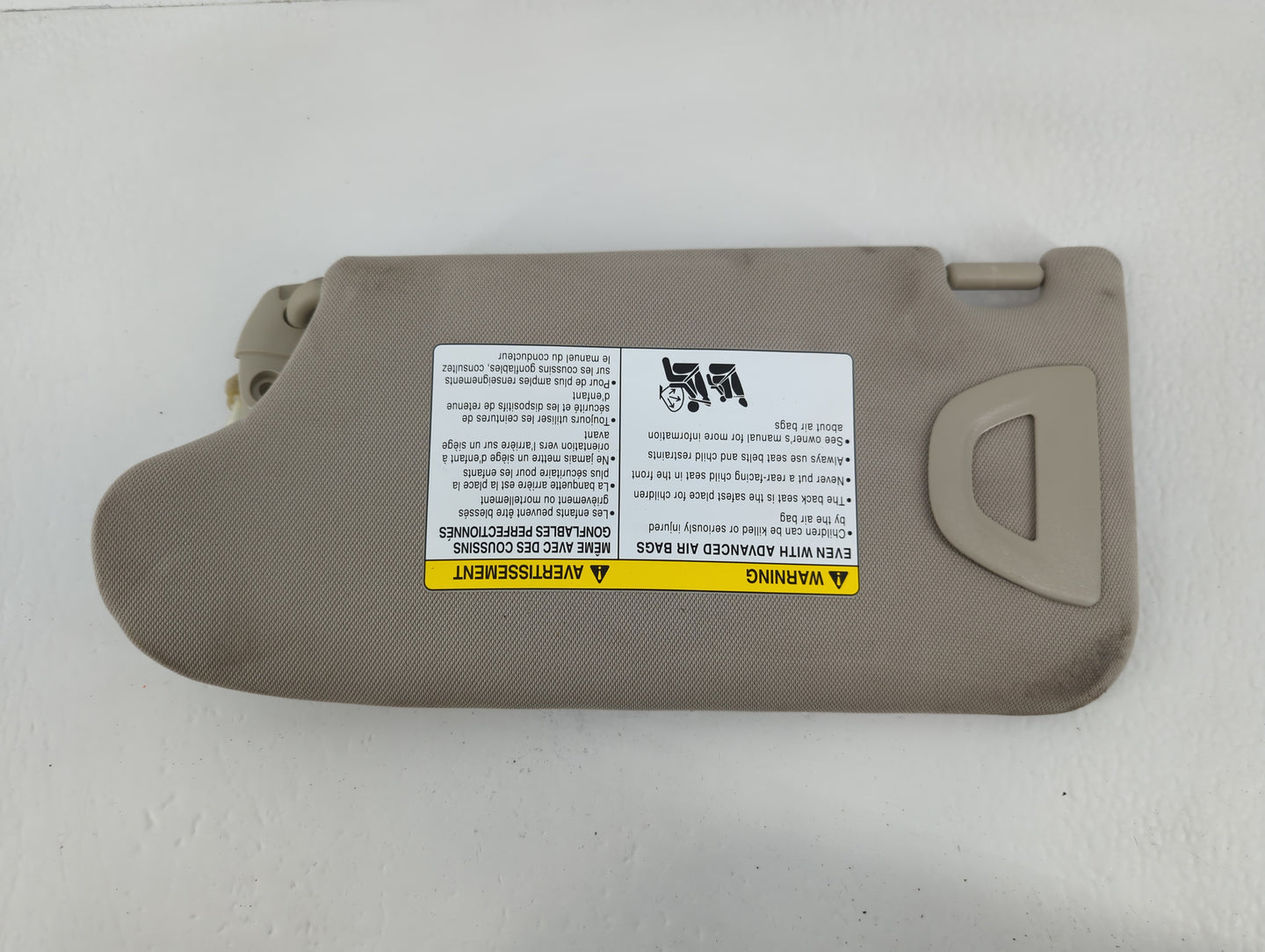 2014-2017 Infiniti Qx50 Sun Visor Shade Replacement Passenger Right Mirror Fits OEM Used Auto Parts - Oemusedautoparts1.com