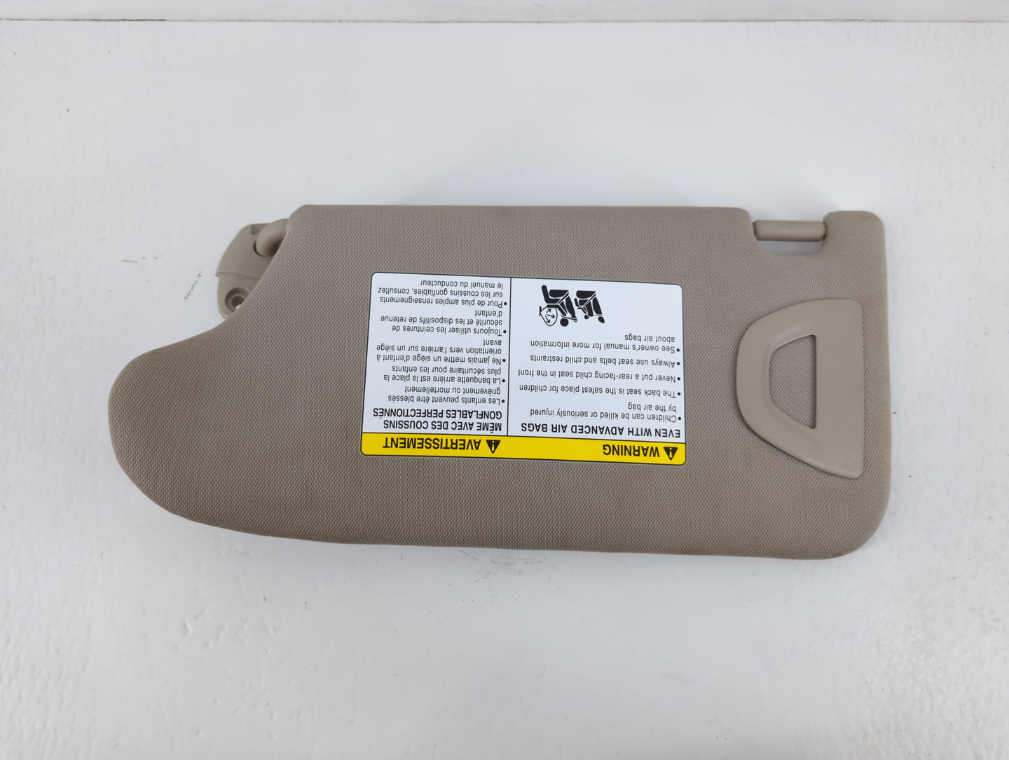 2014-2017 Infiniti Qx50 Sun Visor Shade Replacement Passenger Right Mirror Fits OEM Used Auto Parts - Oemusedautoparts1.com