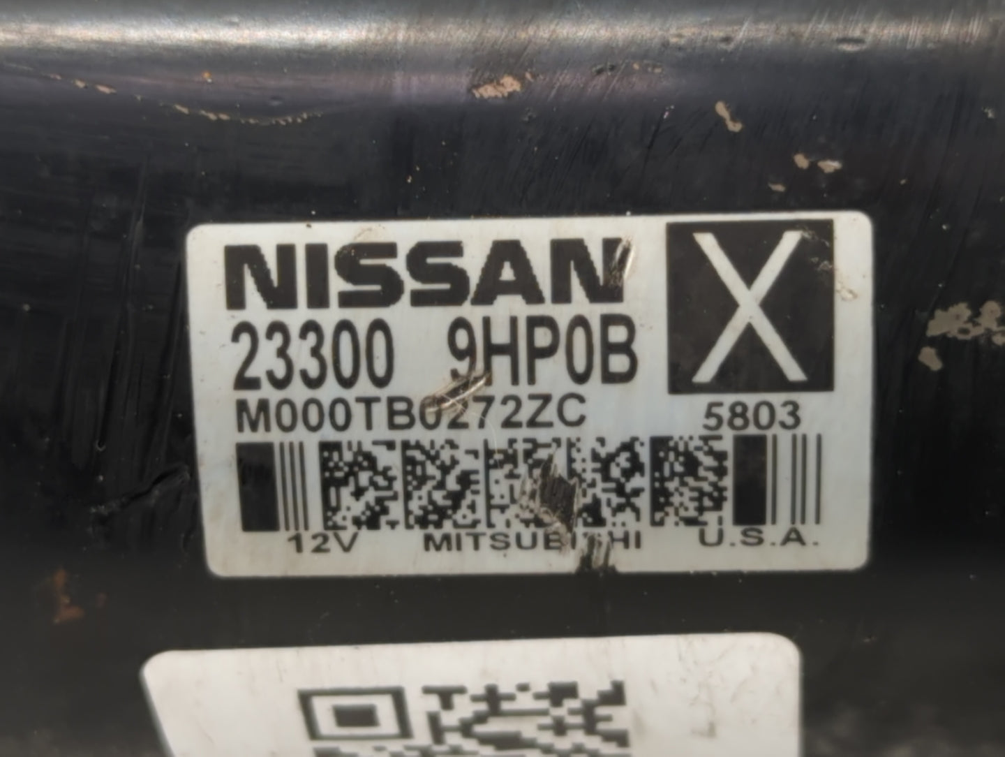 2015-2020 Infiniti Qx60 Car Starter Motor Solenoid OEM P/N:M000TB0272ZC 23300 9HP0B Fits OEM Used Auto Parts - Oemusedautopa